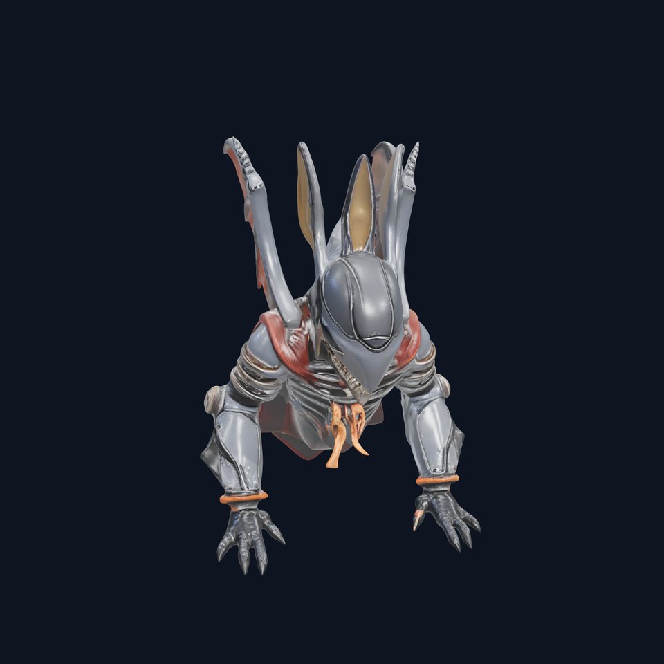 Fantasy Armored Bat Warrior Model Pack viewer poster