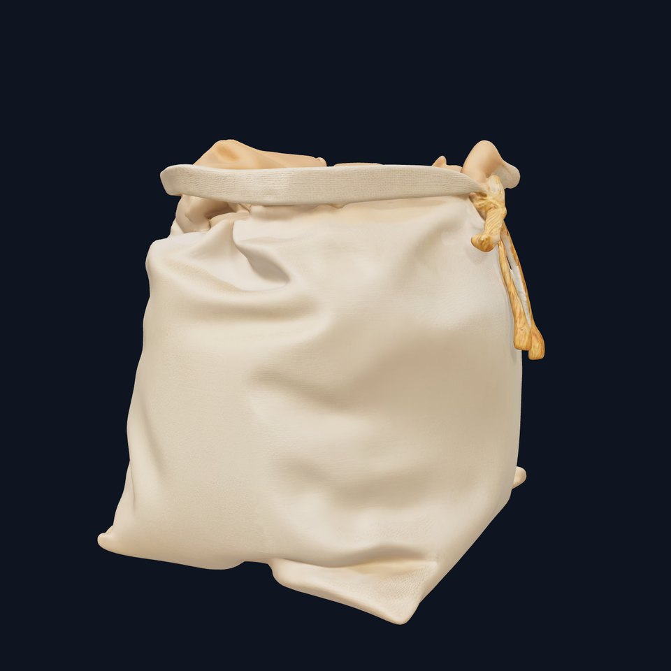 Sackcloth Bag D Model Pack viewer poster