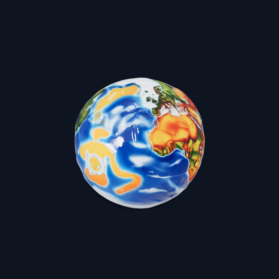 Highly Detailed Earth Globe Model Pack with Topography viewer poster