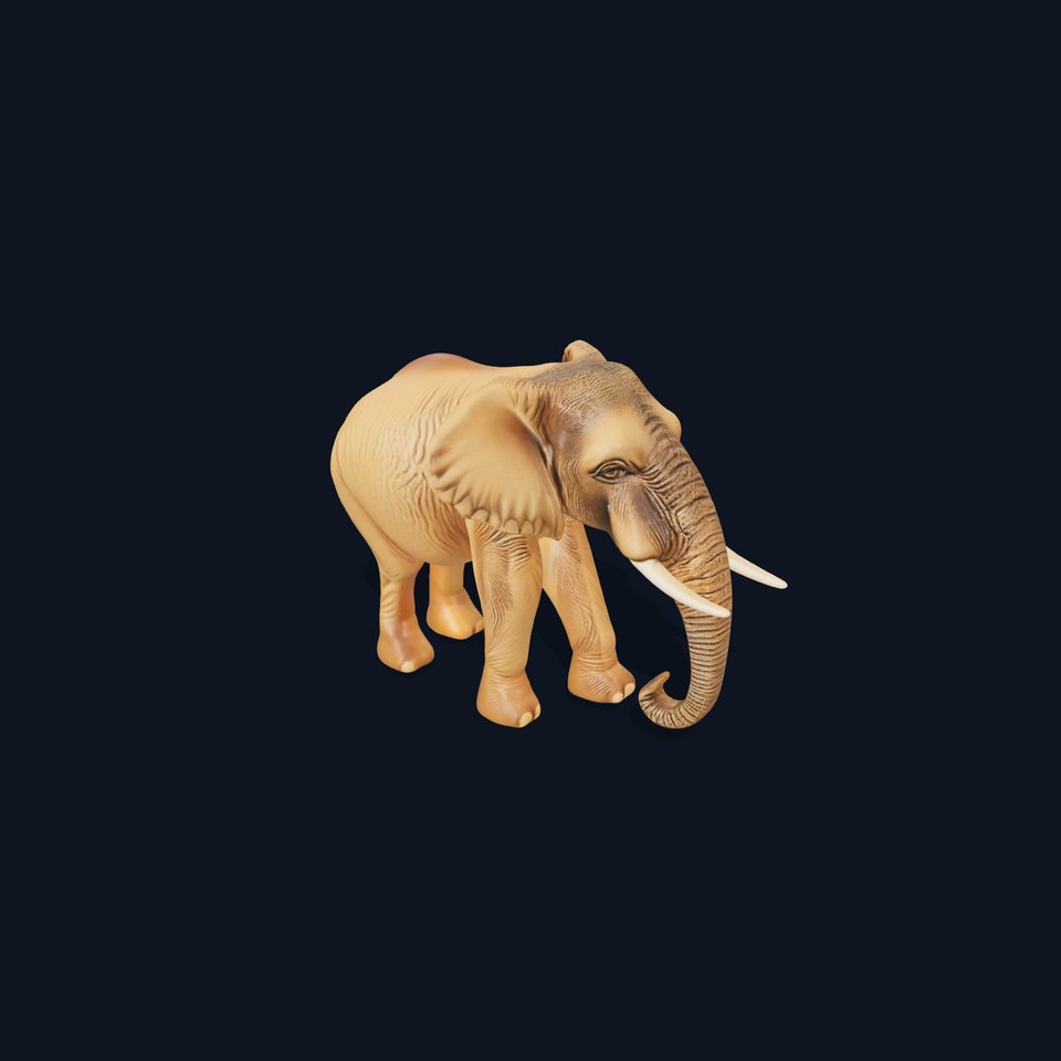 Elephant Model Pack  Detailed D Animal Render viewer poster