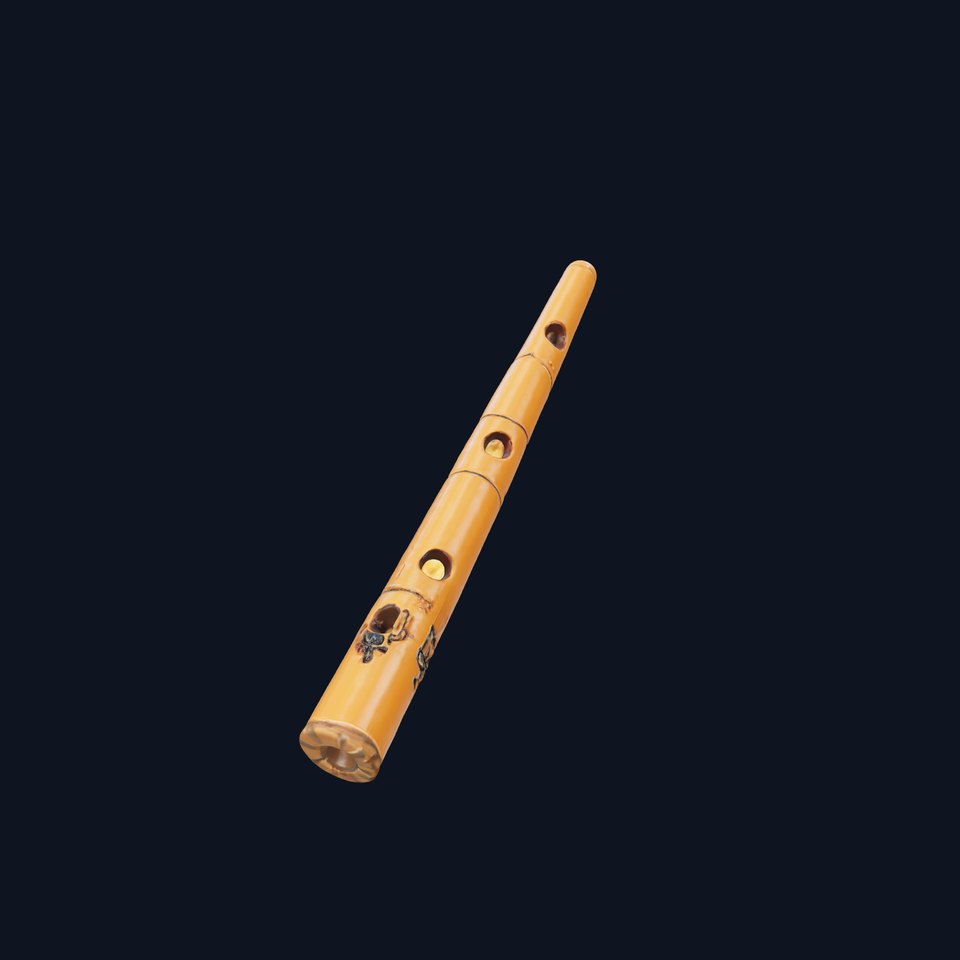 Traditional Bamboo Flute Model Pack viewer poster