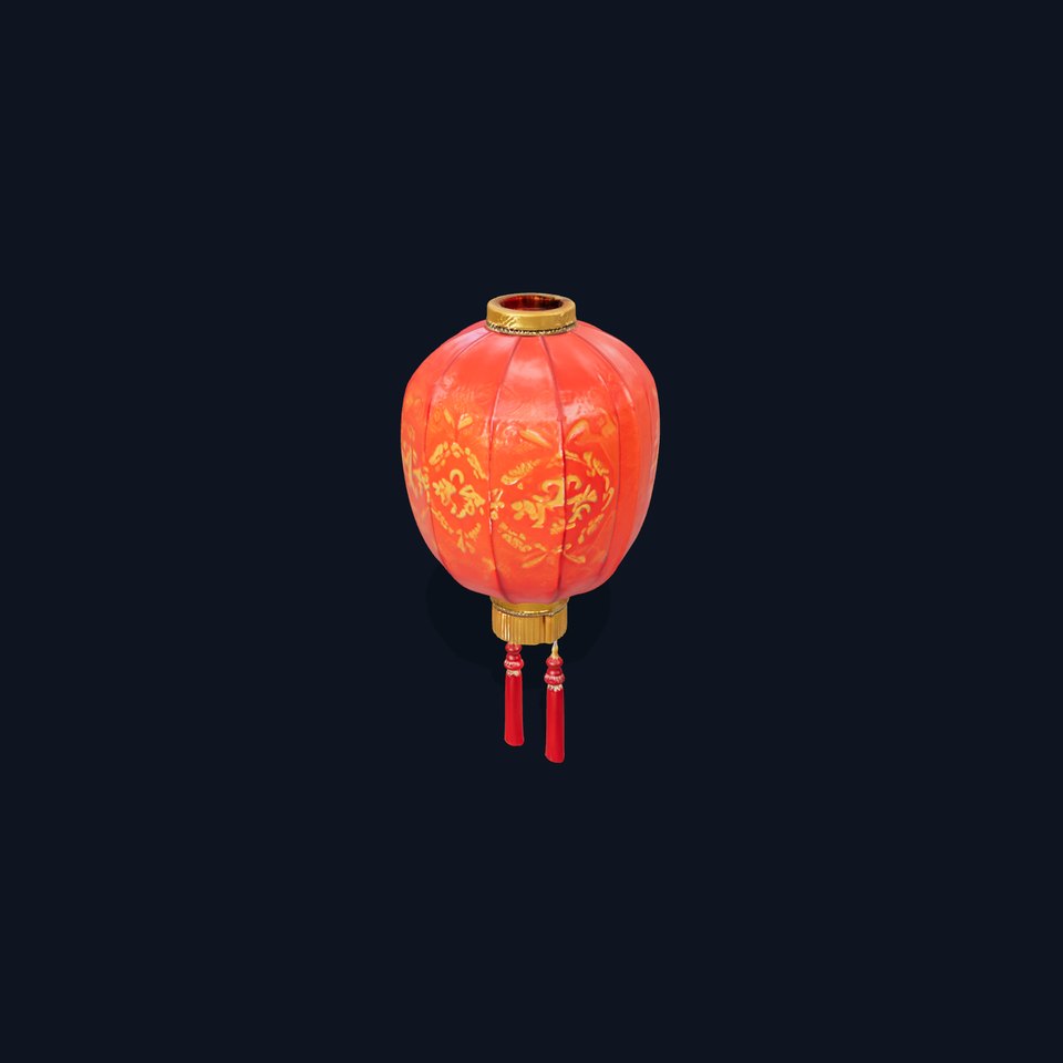 Traditional Chinese Lantern D Model Pack viewer poster