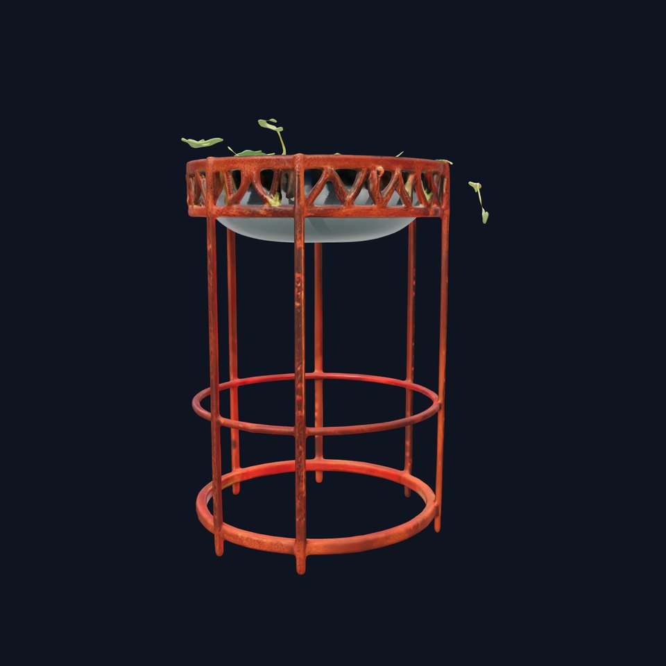 Decorative Plant Stand with Metal Frame Model Pack viewer poster