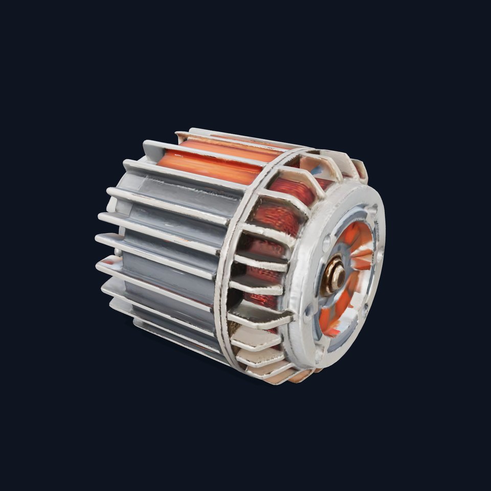 Electric Motor Rotor D Model Pack viewer poster