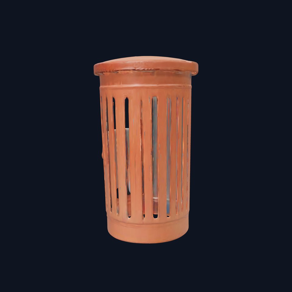 Outdoor Trash Bin Model Pack with Detailed LODs viewer poster