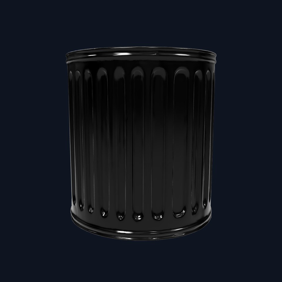 Rustic Metal Trash Can D Model Pack viewer poster