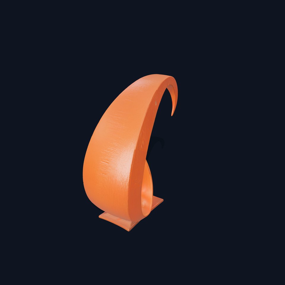 Sculptural Curved Metal Art Model Pack viewer poster