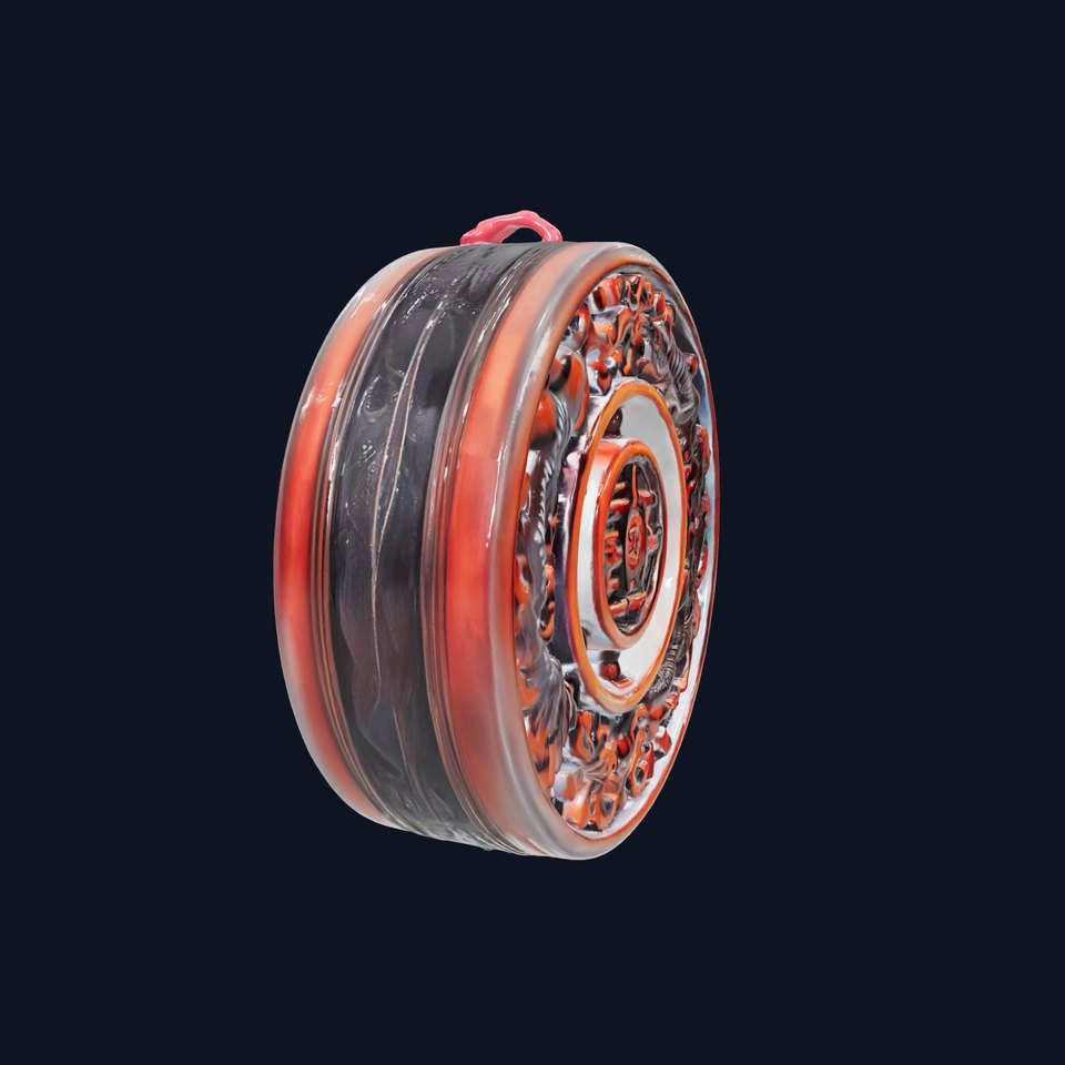 Intricate Wooden Art Wheel Model Pack viewer poster