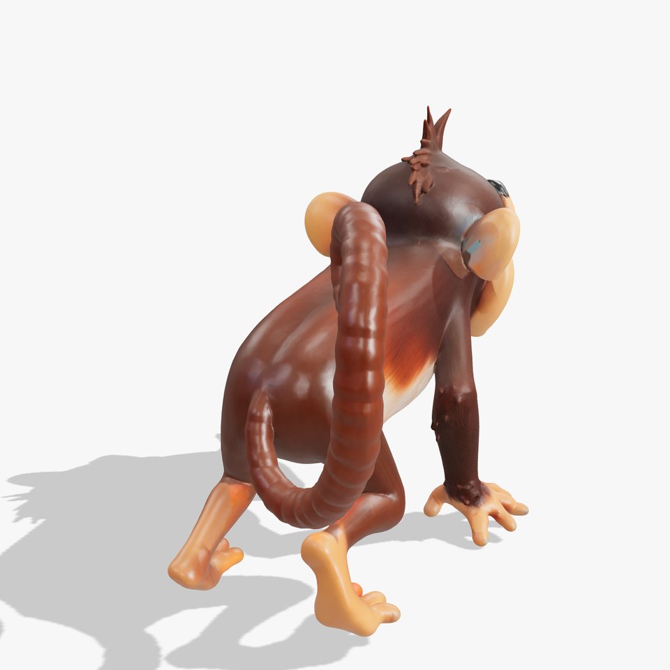 Animated Monkey Character Model Pack viewer poster