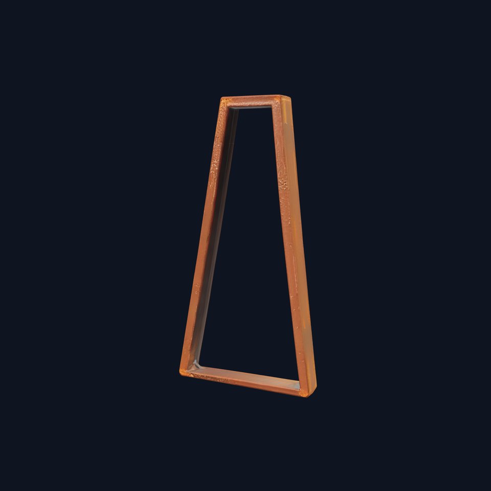 Rustic Industrial Metal Aframe Table Leg Model Pack viewer poster