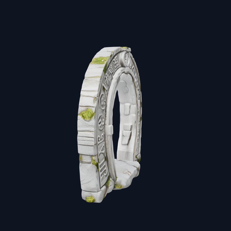 Ancient Rune Stone Archway Model Pack viewer poster