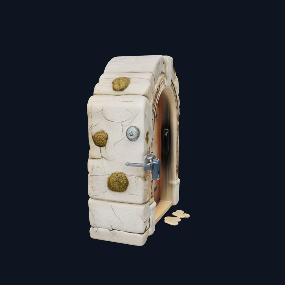 Medieval Stone Arch Door Model Pack viewer poster