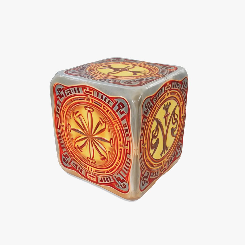 Ornate Glowing Cube Model Pack viewer poster