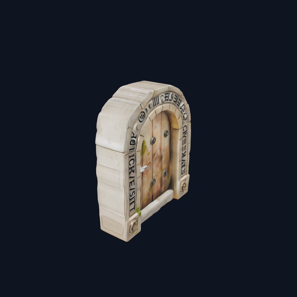 Fantasy Stone Door Model Pack