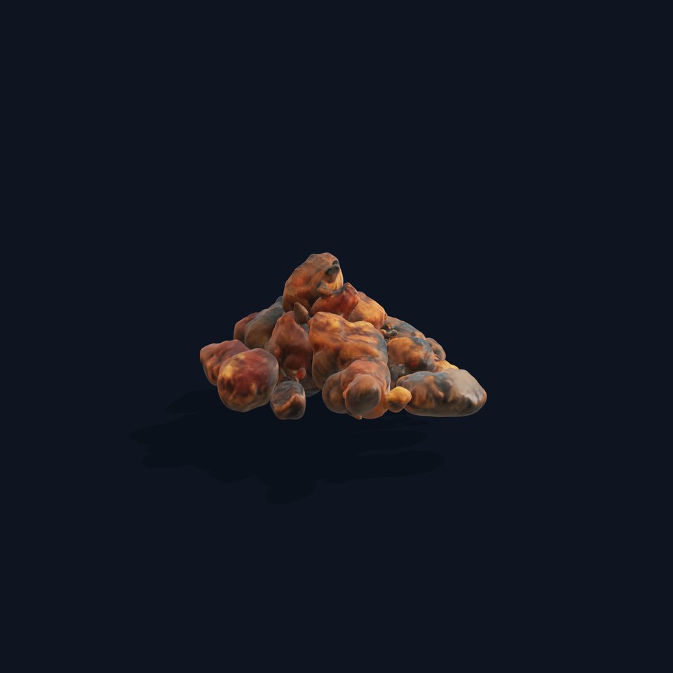 Dried Fruit Pile Model Pack for D Rendering viewer poster