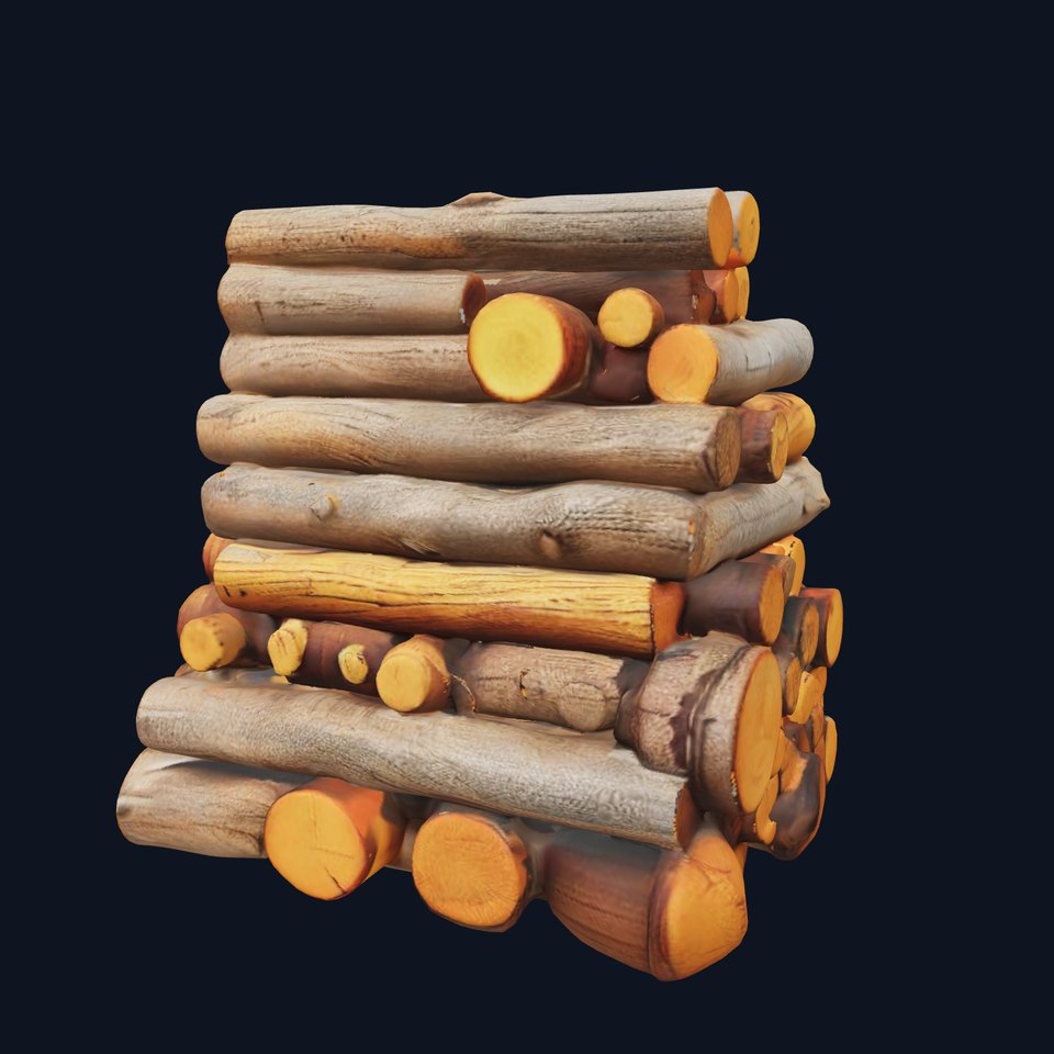 Realistic Firewood Logs Model Pack for D Environments viewer poster