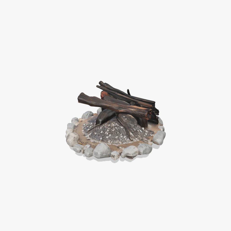 Campfire and Stone Circle D Model Pack