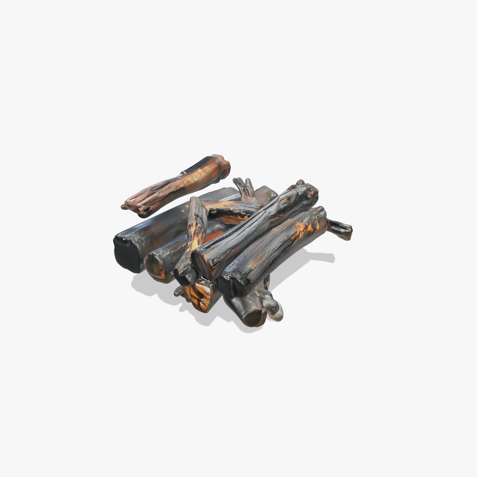 Burning Campfire Wood Model Pack for Realistic Environments viewer poster