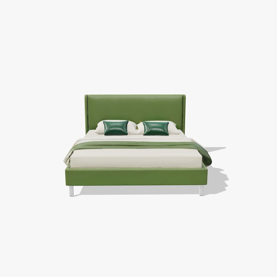 Contemporary Upholstered Bed D Model Pack viewer poster