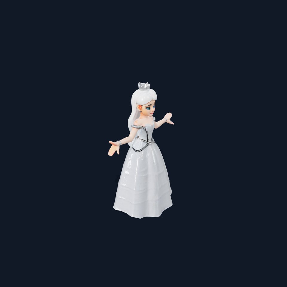 Elegant Princess Character Model Rigged and Animated viewer poster