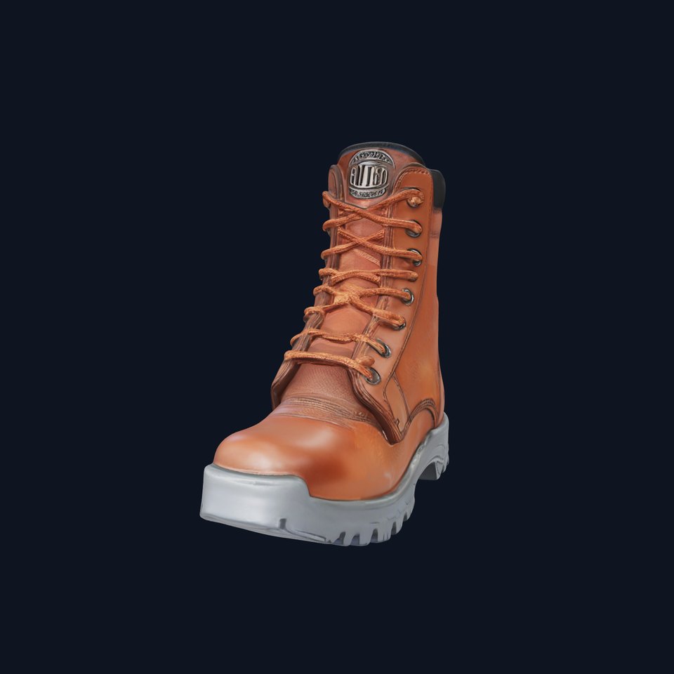 HeavyDuty Leather Boot Model Pack with Detailed Textures viewer poster