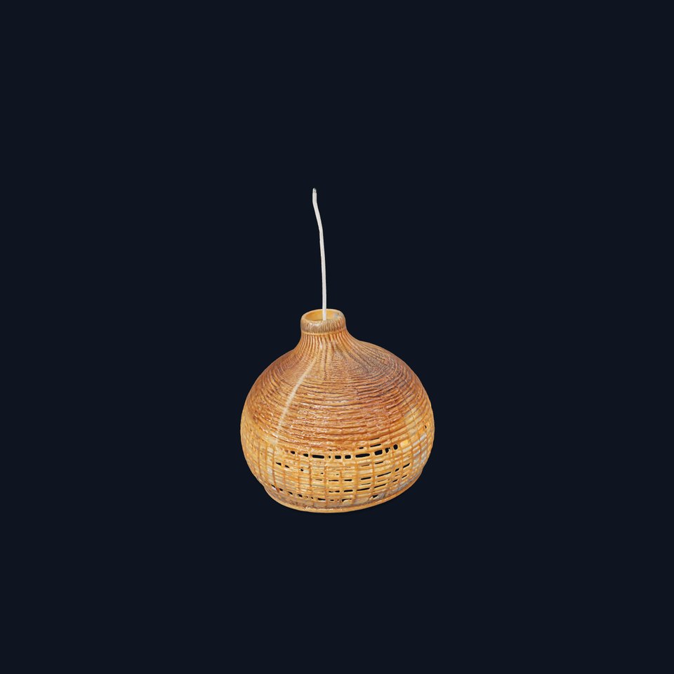 Decorative Wicker Lamp Shade Model Pack