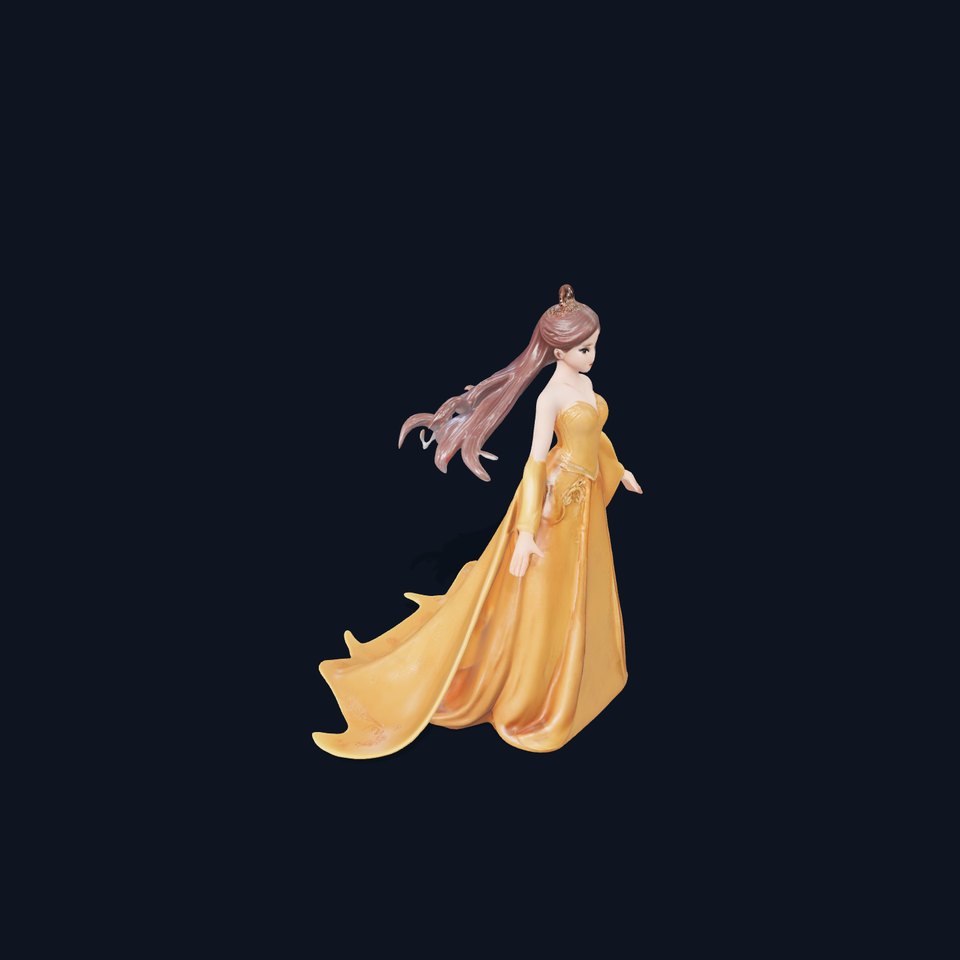 Elegant Princess Character Model Rigged and Animated viewer poster