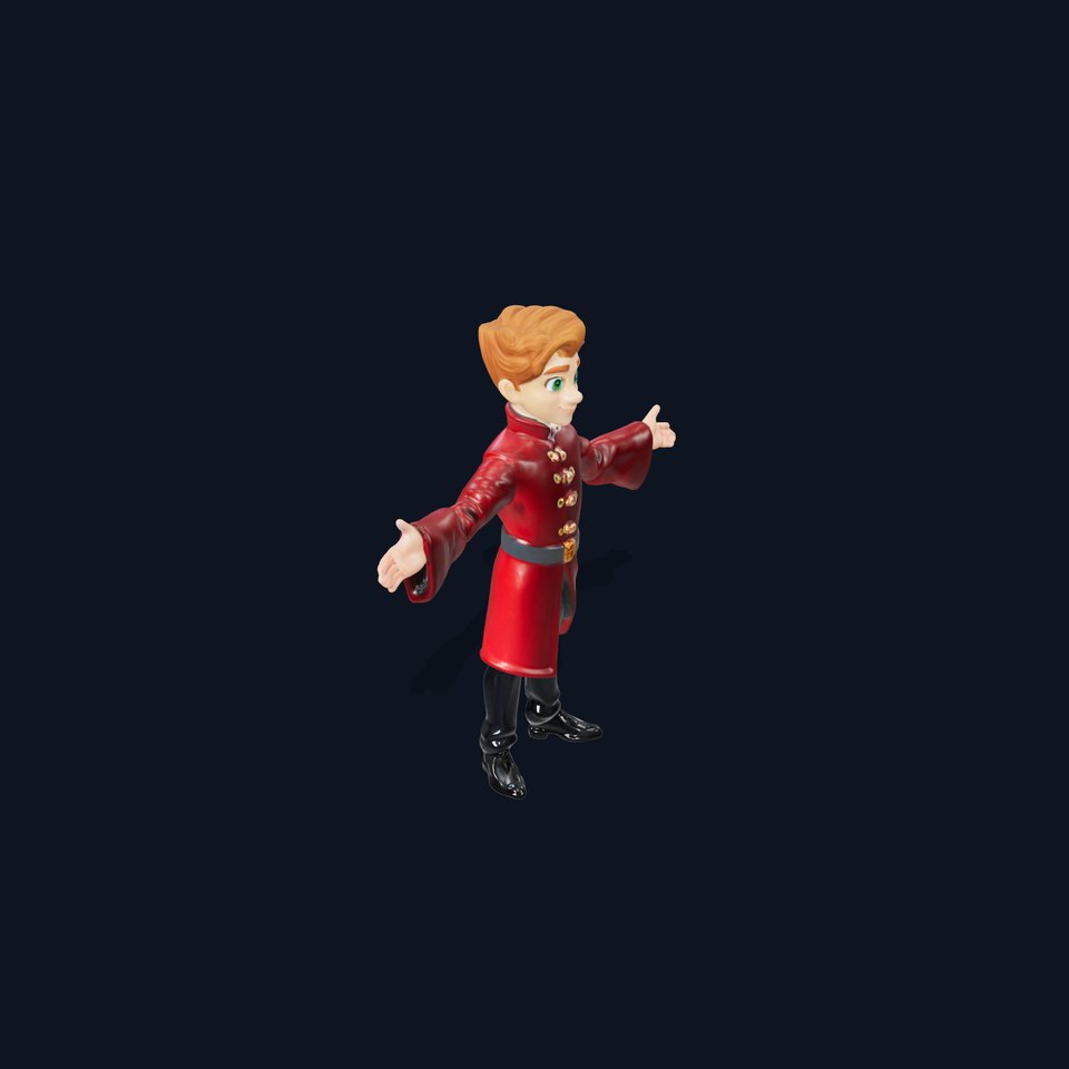 Animated Charming Prince Character  Rigged and Animated viewer poster