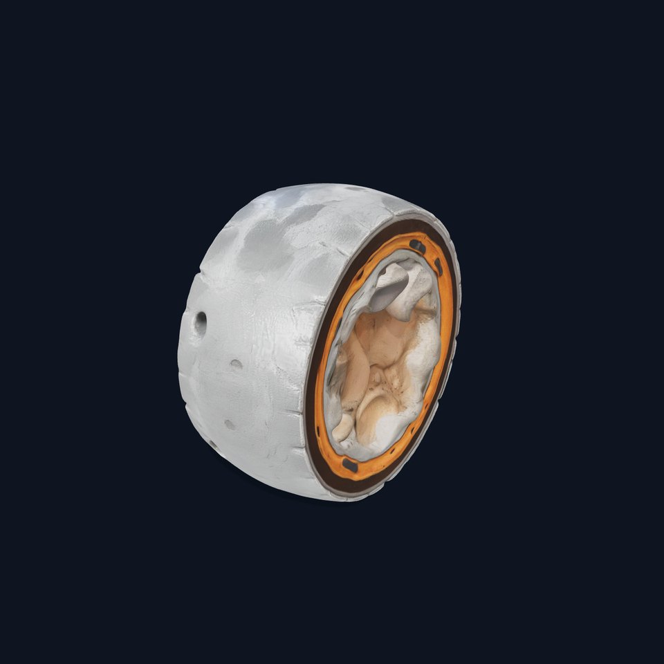 Metal Sphere CrossSection Model Pack with Detailed Interior