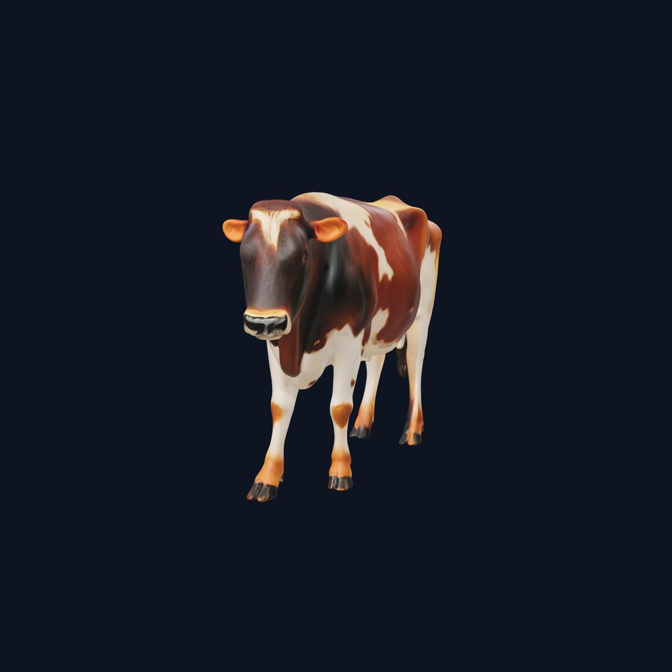 Realistic Cow Model Pack viewer poster