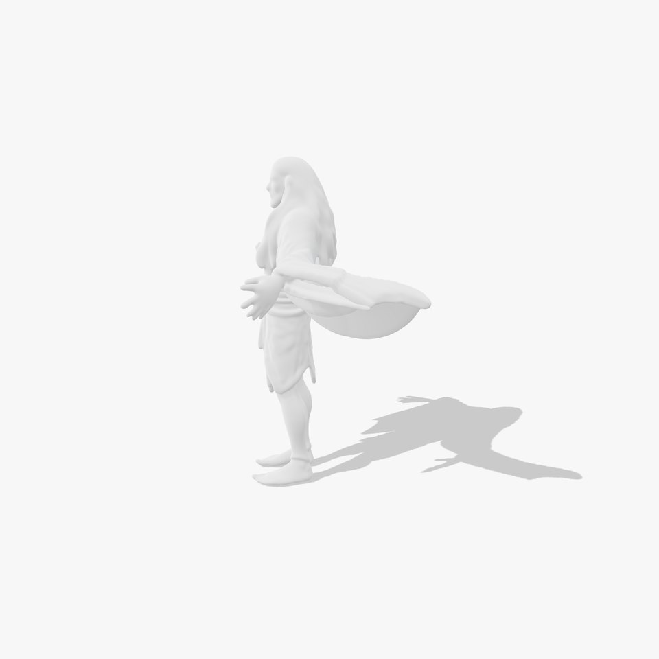 Green Forest Mage Character  Rigged and Animated D Model with PBR Textures viewer poster