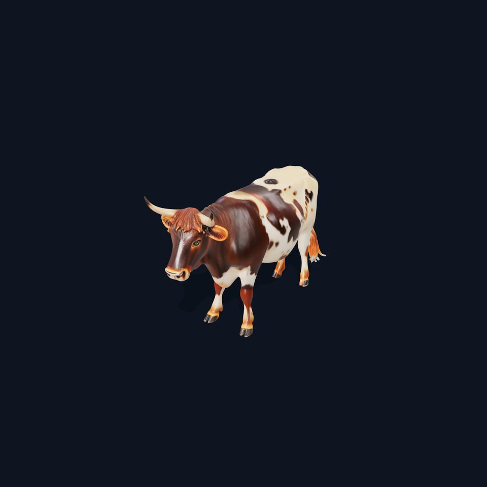 Realistic Farm Animal Cow Model Pack viewer poster