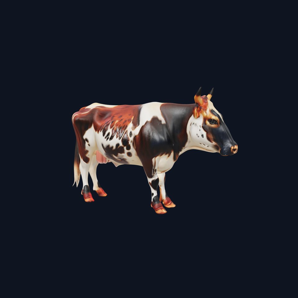 Spotted Cow D Model Pack viewer poster