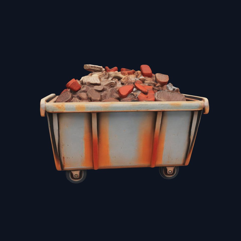 Rustic Industrial Metal Container Model Pack viewer poster