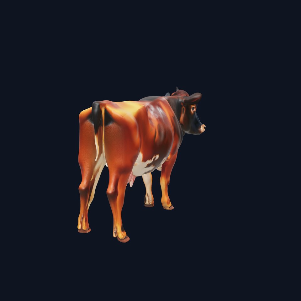 Realistic Cow Model Pack for D Rendering and Animation viewer poster