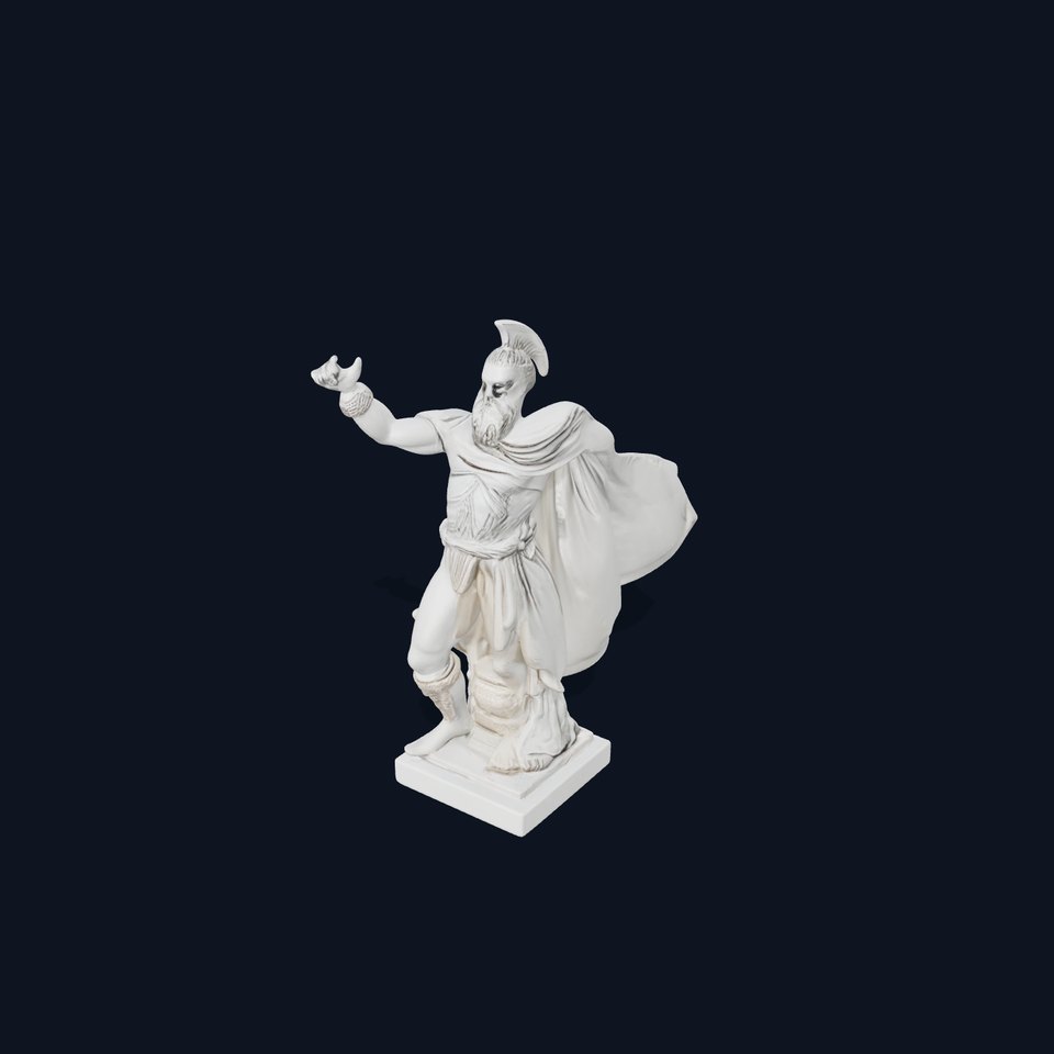 Historical Hero Statue D Model Pack viewer poster