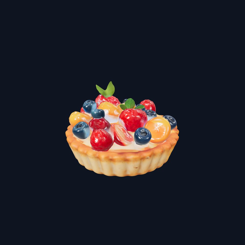 Fruit Tart Model Pack with Detailed PBR Textures viewer poster