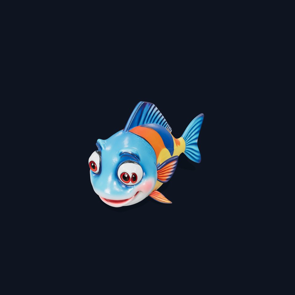 Cartoon Fish Character Model Pack viewer poster