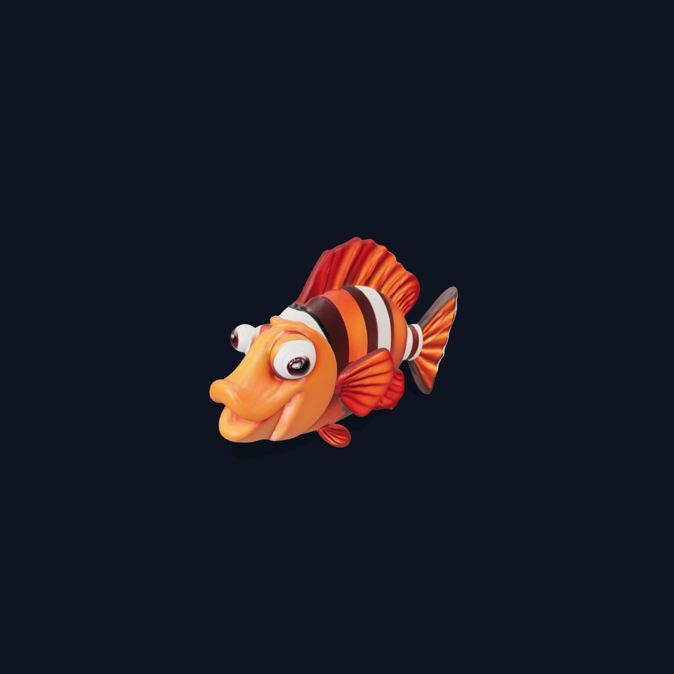 Cute Clownfish Cartoon Model Pack