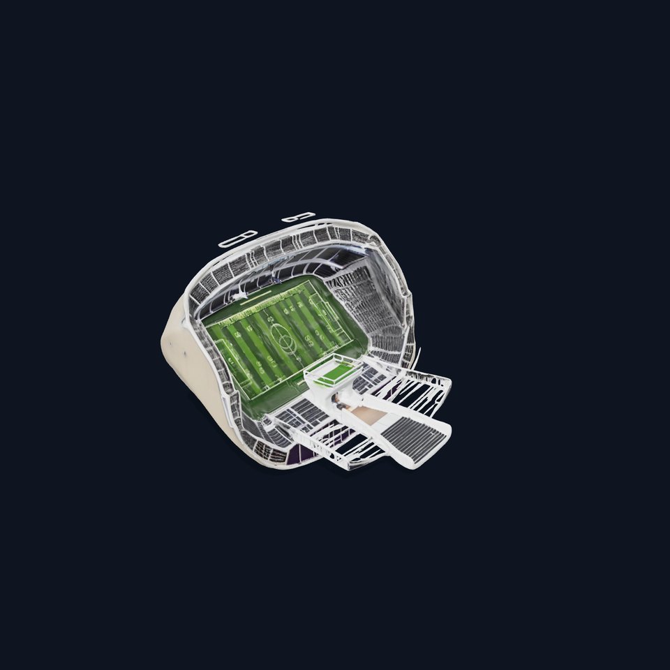 Modern Stadium with Football Field Model Pack viewer poster