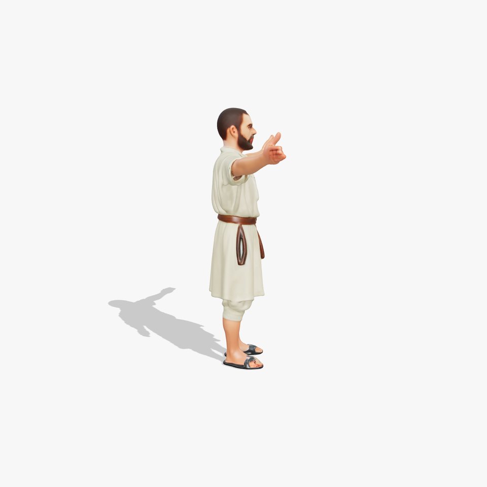 Ancient Traveler Character Rigged and Animated for Games and VR viewer poster