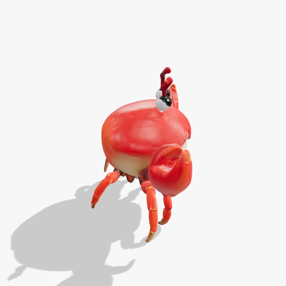 Cartoon Crab D Model Pack viewer poster