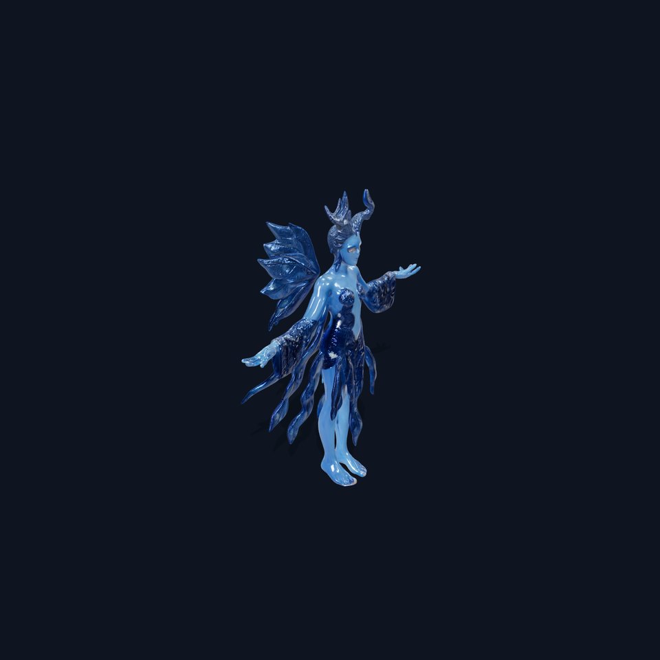 Celestial Fairy Rigged and Animated D Character Model viewer poster