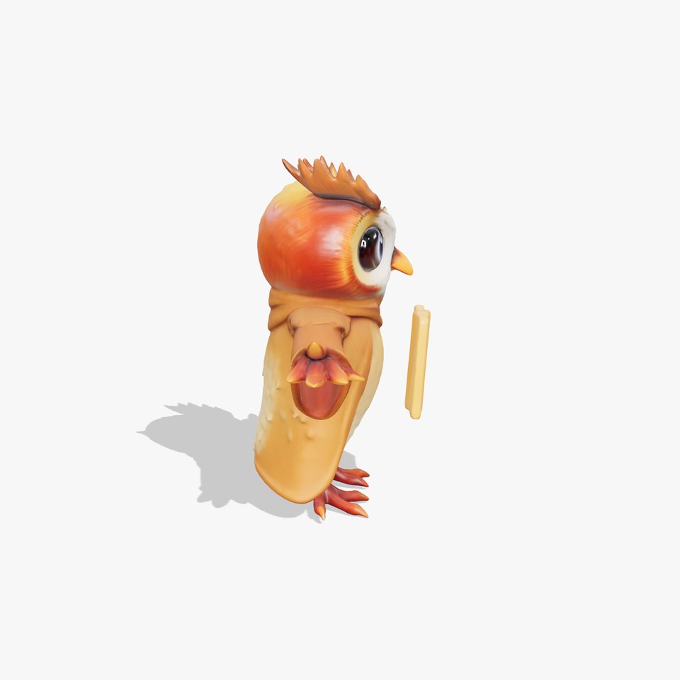 Animated Wise Owl Character Rigged and Animated viewer poster