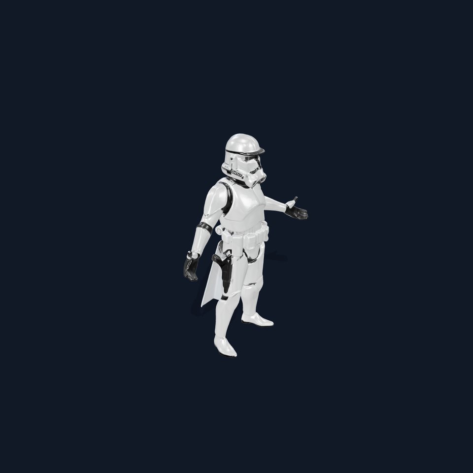 Modified SciFi Soldier Rigged and Animated Character Model viewer poster