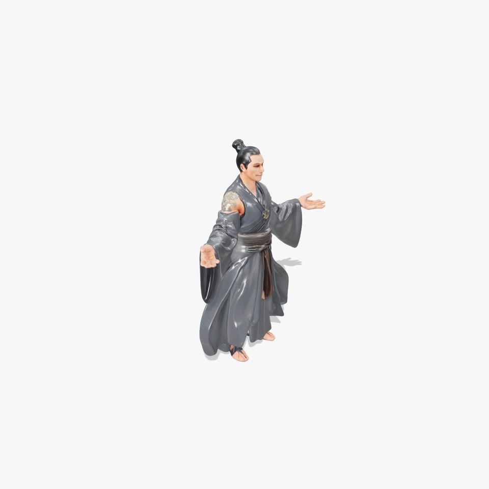 Monk Character Model  Rigged and Animated viewer poster