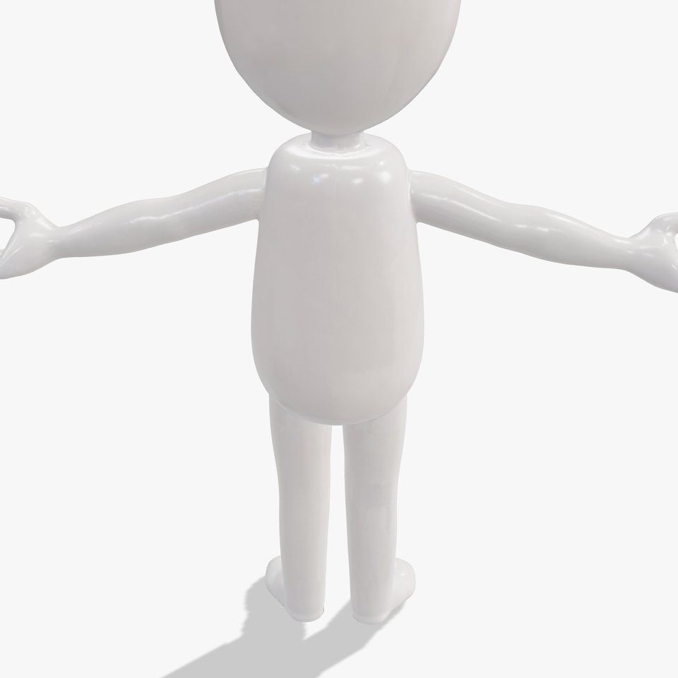 Simple Character Model Rigged and Animated for Versatile Use viewer poster