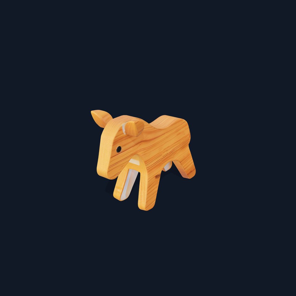 Wooden Horse Toy D Model Pack viewer poster