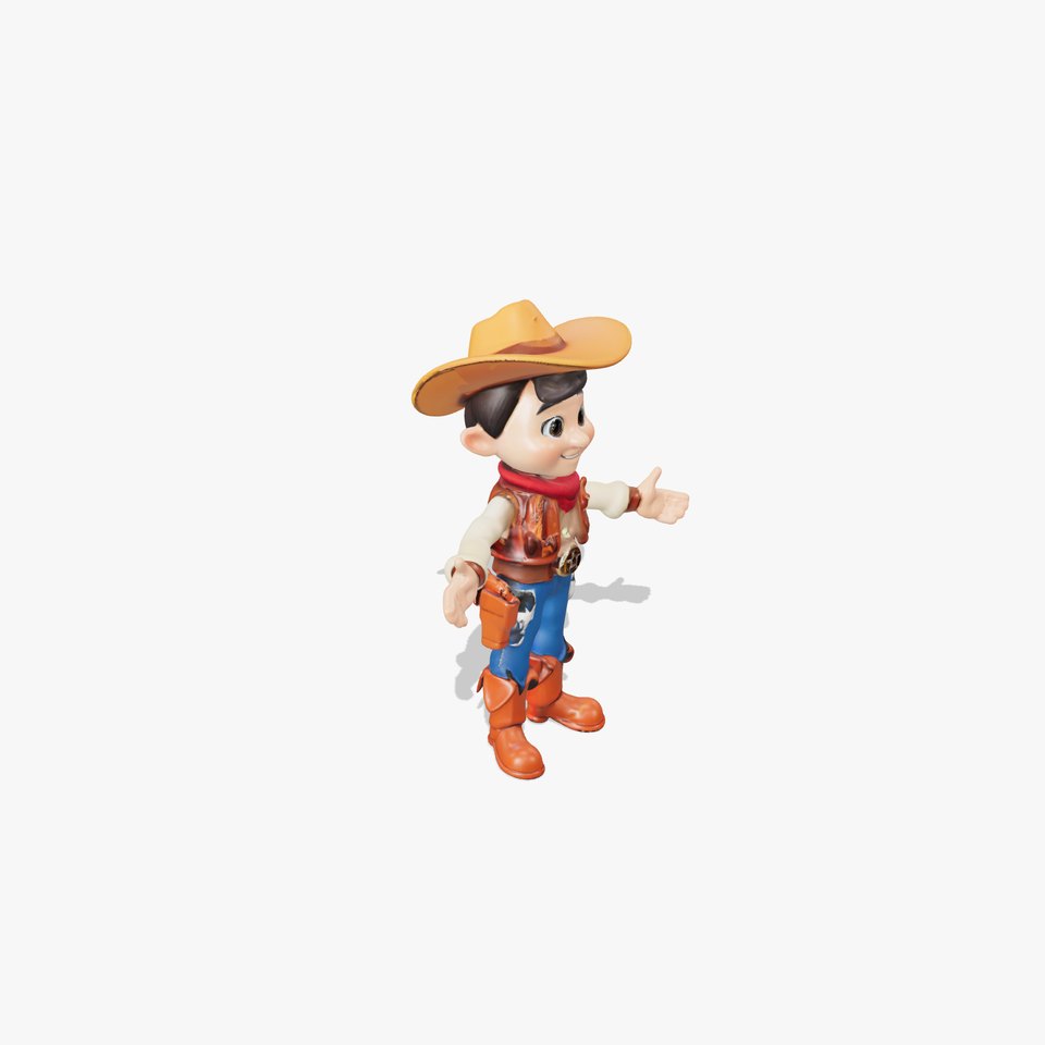 Young Cowboy Character Model  Rigged and Animated for Games viewer poster