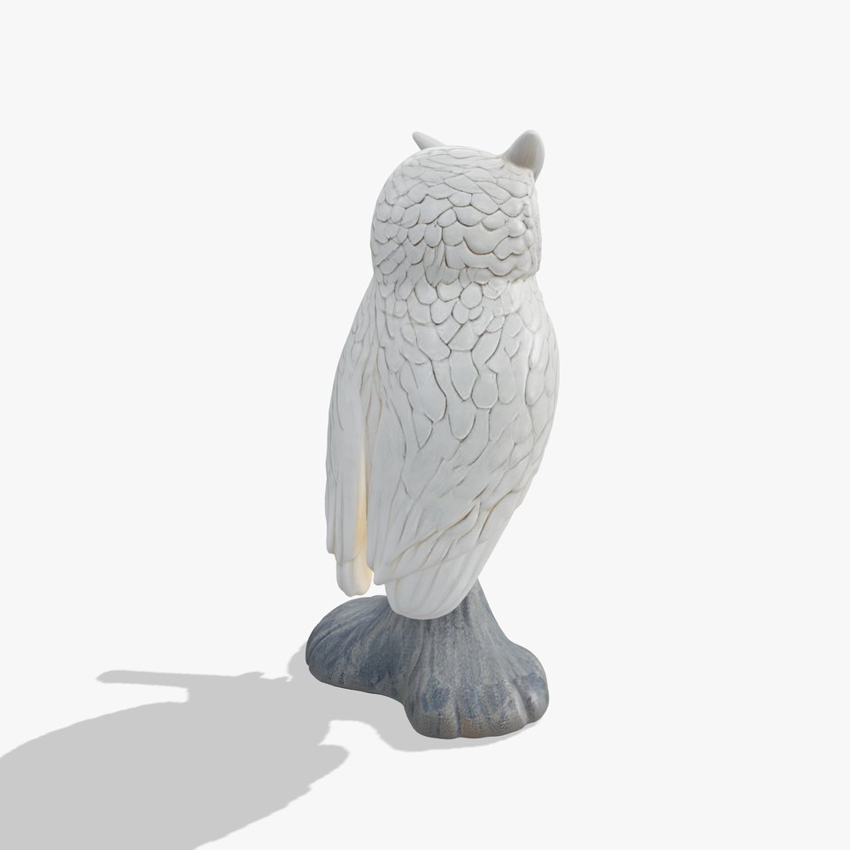 Snowy Owl Sculpture Model Pack viewer poster